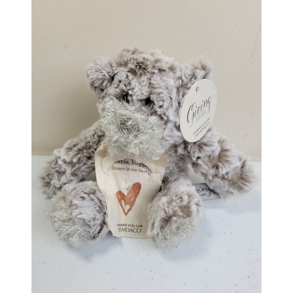 Demdaco‎ Mini Giving Bear Love Plush Toy Bear Stuffed Animal Soft Huggable 8"